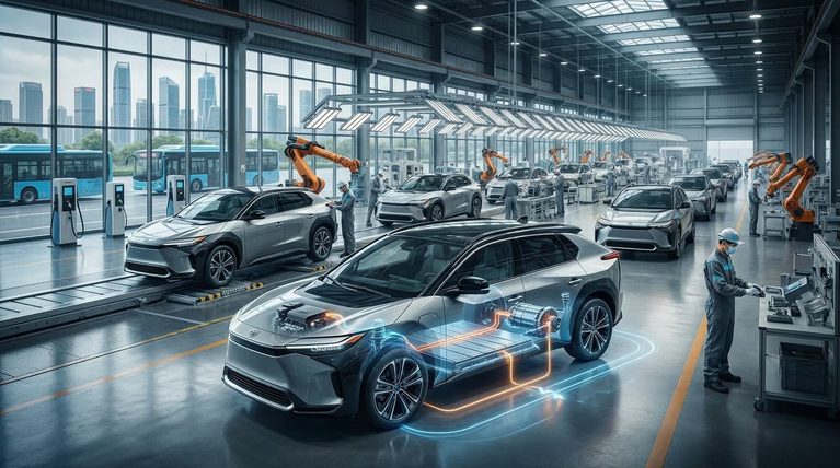 Toyota Makes Major EV Shift With Range-Extender Cars in China Production Set to Hit 400,000 Units by 2028